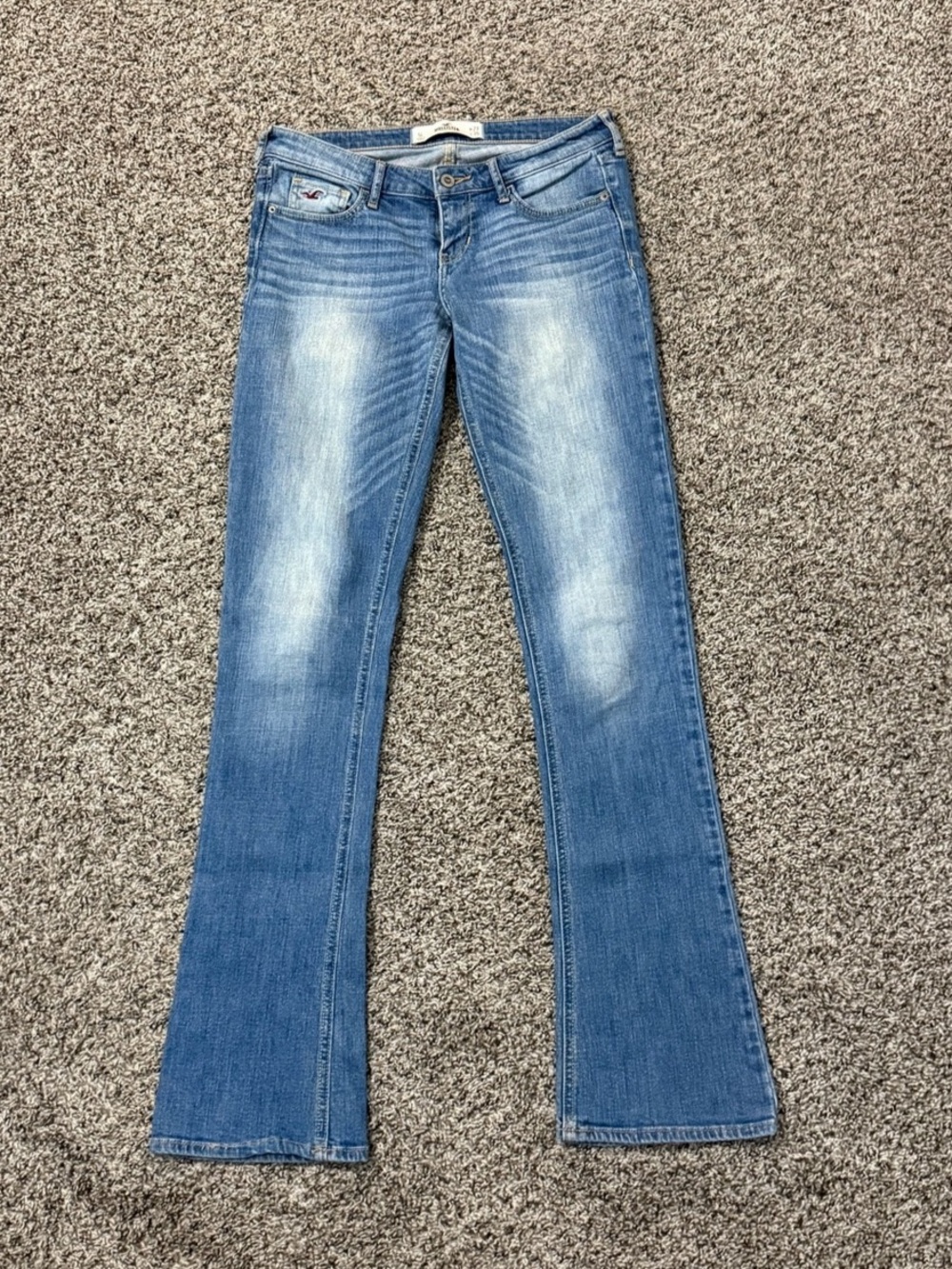 Hollister Cali Flare Low Rise Jeans Boot Cut Jeans Blue Size 5L